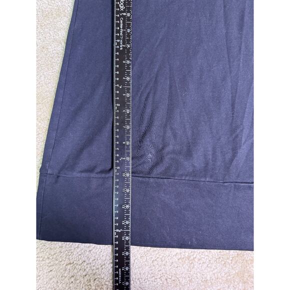 New York And Co Black Dress Size Medium Black Cap Sleeve Knee Length D762 - Picture 9 of 10